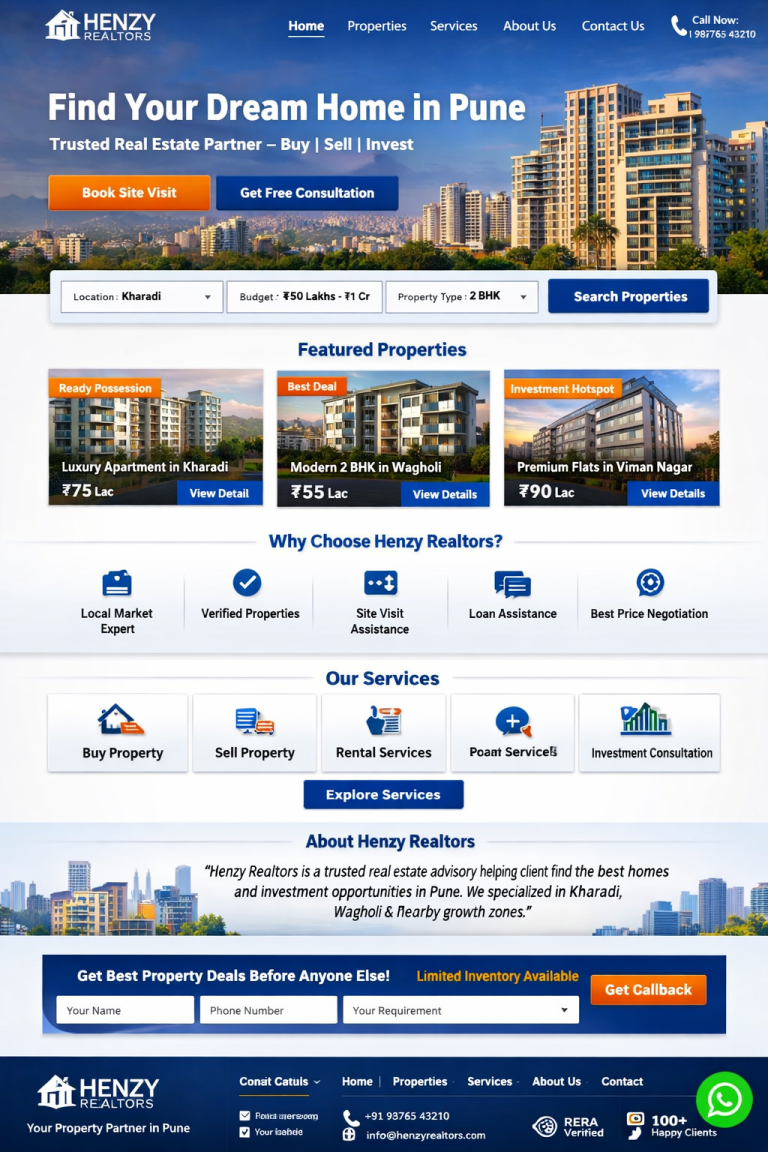 Henzy Realtors Homepage Dream Homes In Pune 768x1152